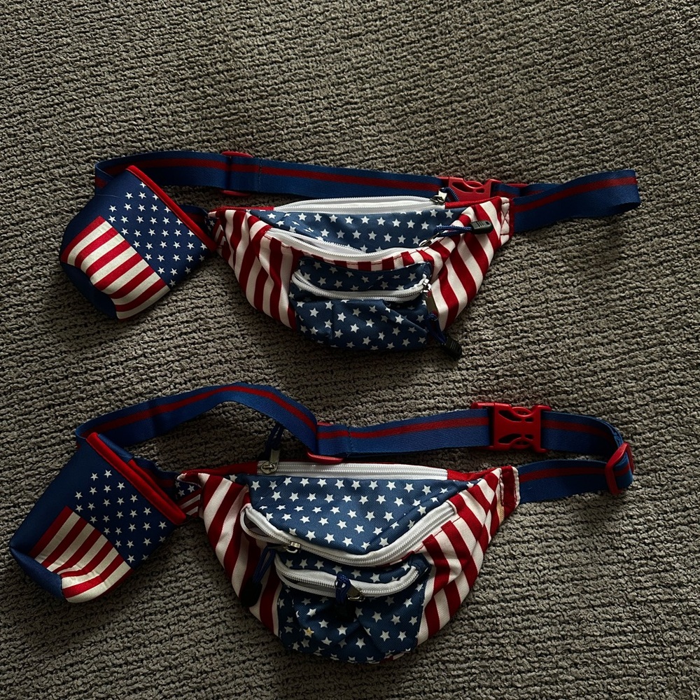 American Flag Fanny Pack Set